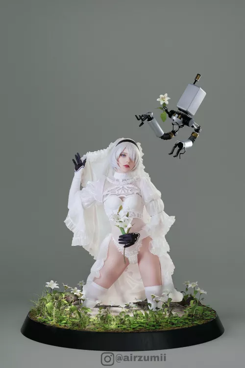 2B wedding cosplay by nessiiyo