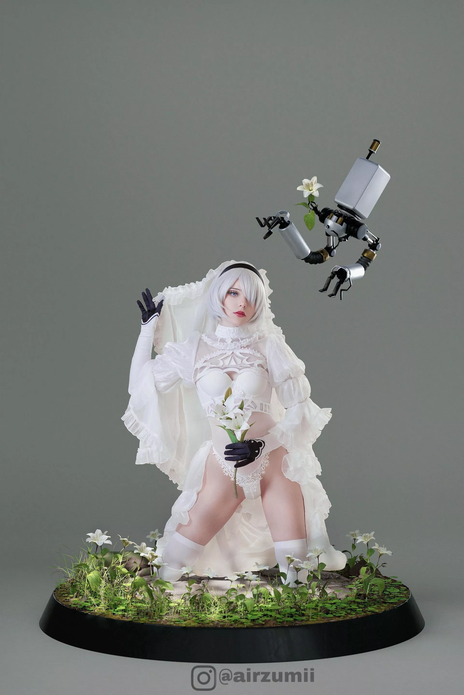 2B wedding cosplay posted by nessiiyo