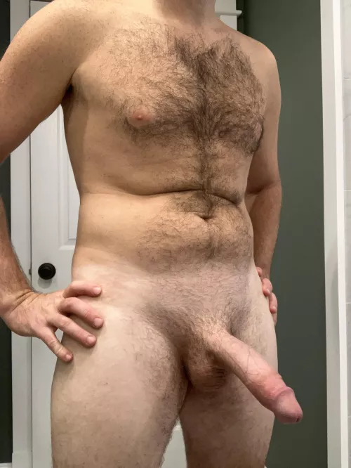 [36] It’s been a warm fall so far in PA but I’m growing out the chest hair nonetheless. How’s everything looking? by CuriousPhillyDad
