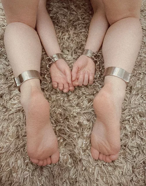 [F][25] My obedient little bitch cuffed and waiting for good spanking… by forloveoflight