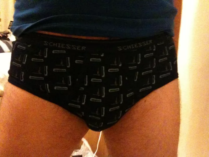 If you think this grainy picture of me looks like it was taken around 2005 on an early camera phone, you’re right. Found this earlier, it’s my first pair of briefs. Do you all remember your first pair of briefs? by Richardse1