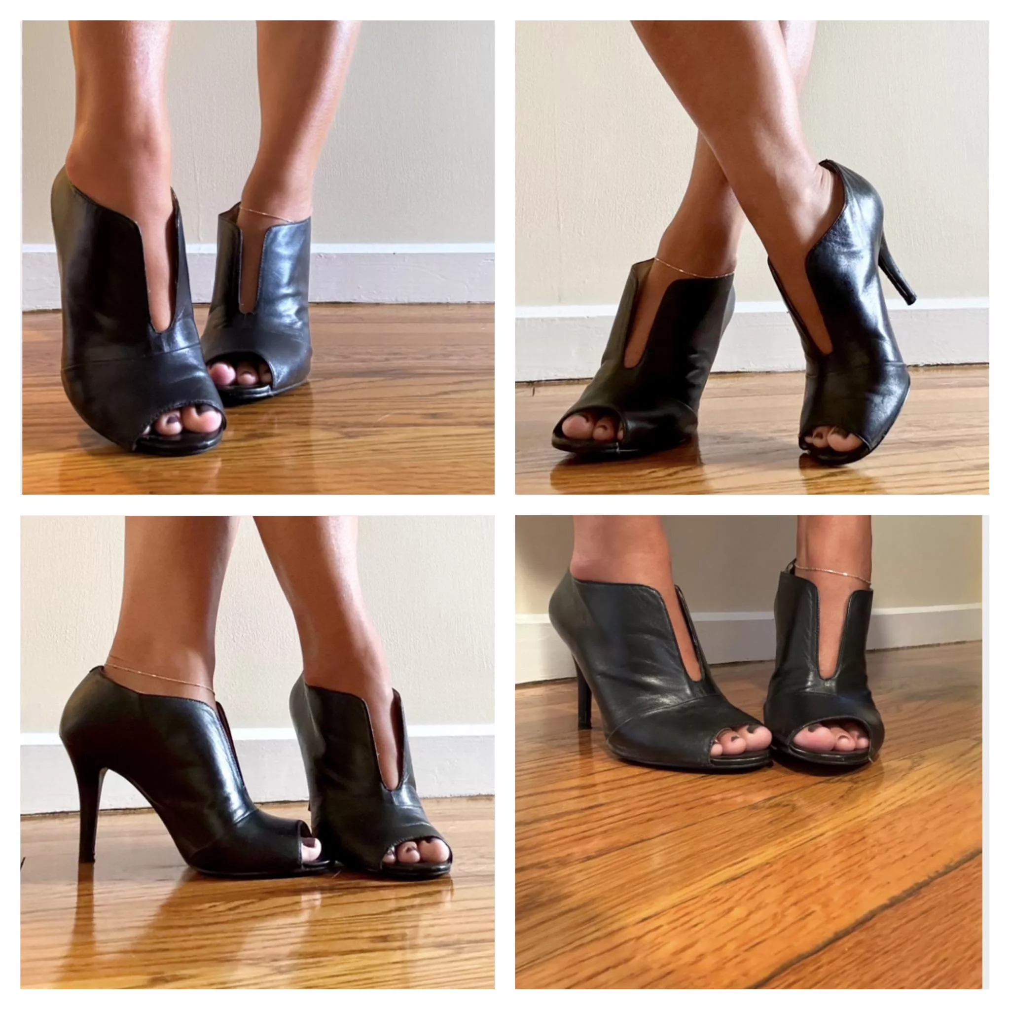 Mixing fall with summer in these heeled booties, so glad I got to wear them twice this week!  posted by Sole_Satiable