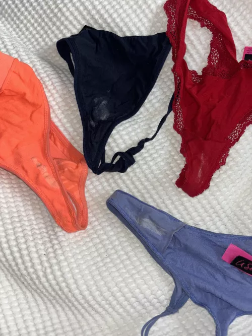 My weekend getaway panties, soo creamyy by Harpersummer