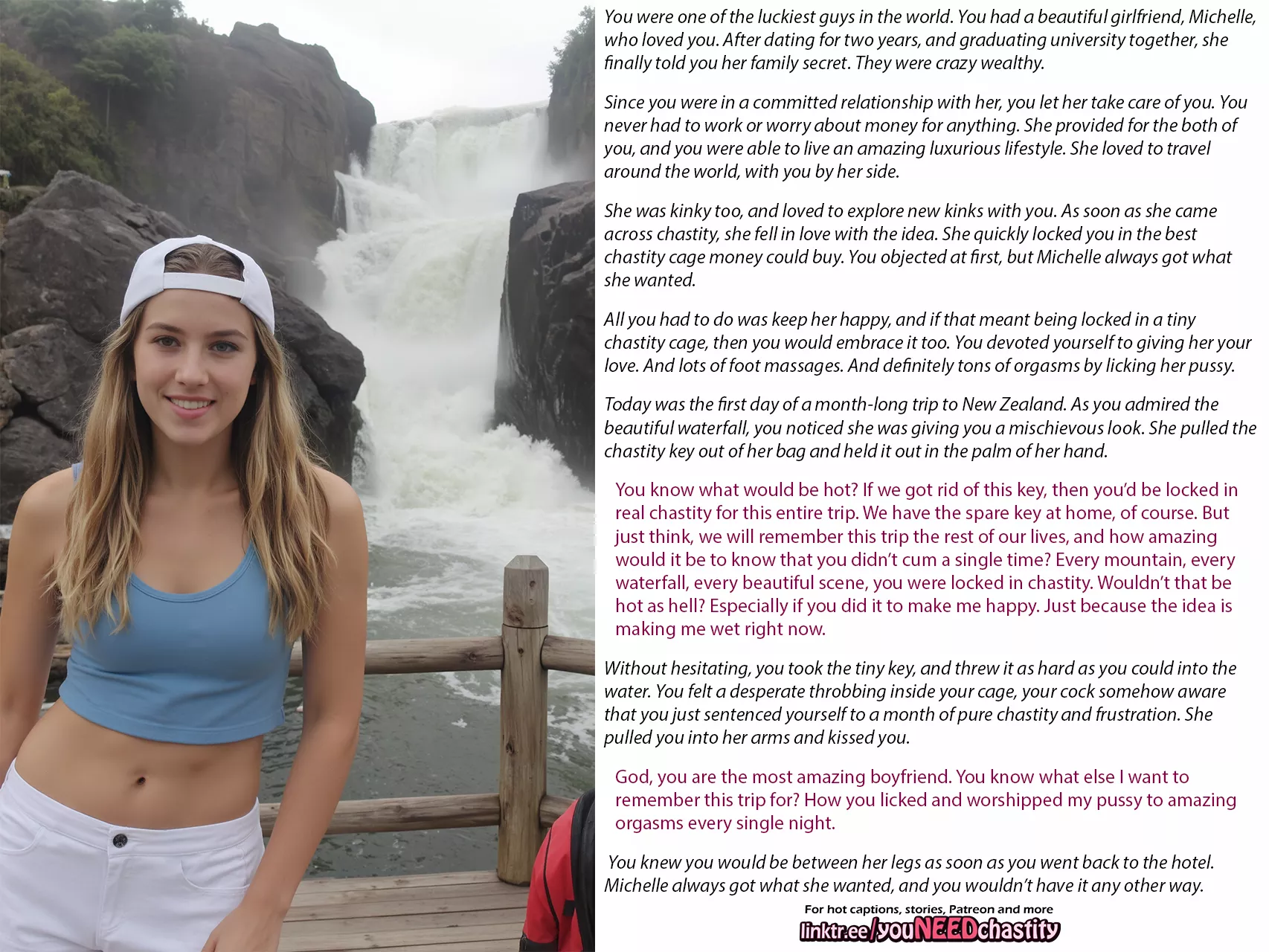 Rich kinky girlfriend posted by chastity_throwaway1