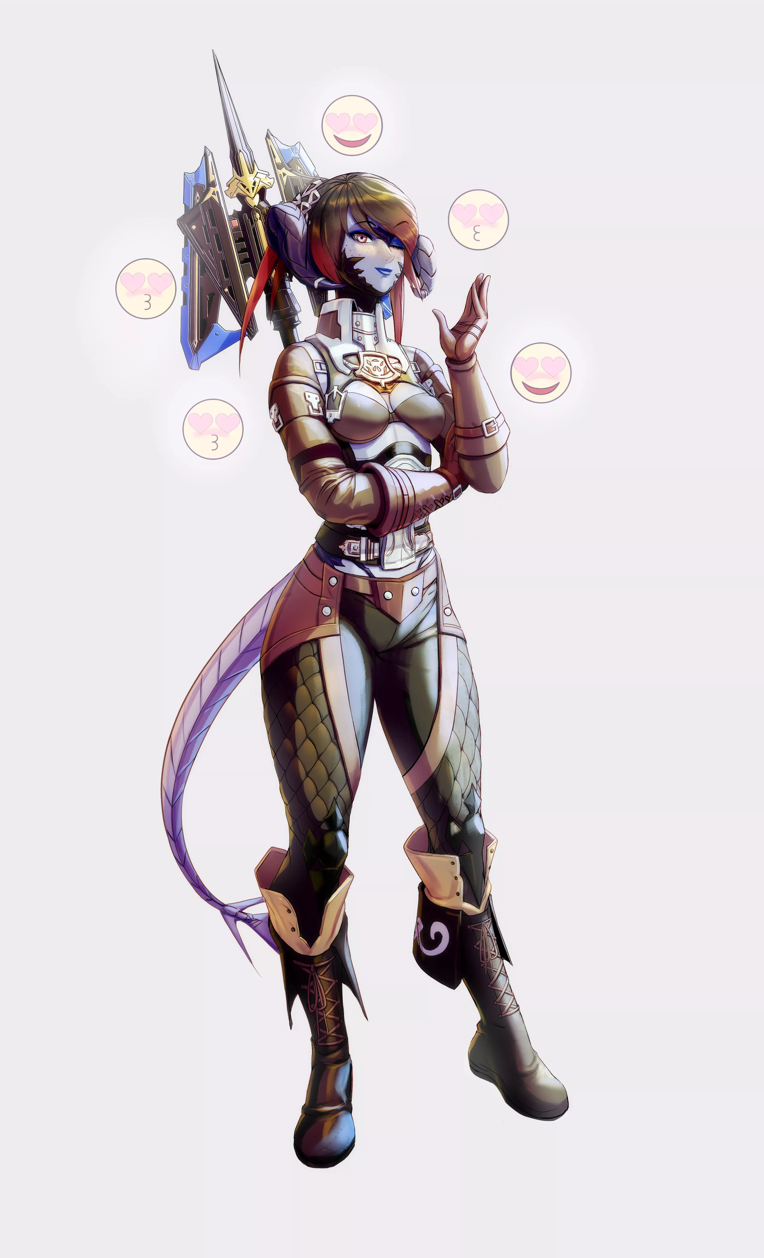 SFW Fish Chick, FFXIV oc of Robromansvoice! Anotha old comm :D posted by minimalaifu