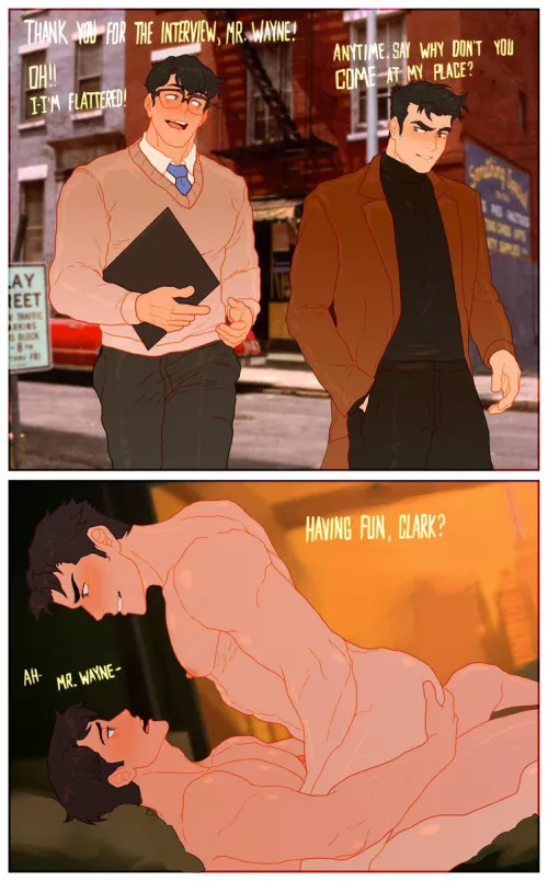 Clark Kent/Bruce Wayne [DC Universe] by Cuckoo_Chan by alt_for_spicy_stuff