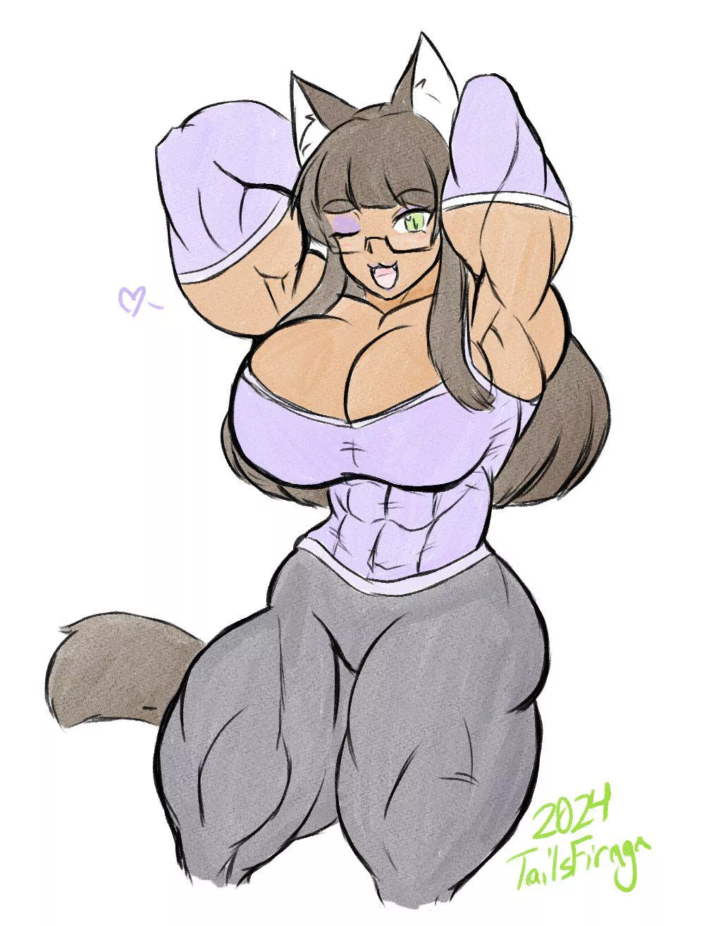 Neko Photoshoot [@TailsFiraga] posted by TheTMoneyMan