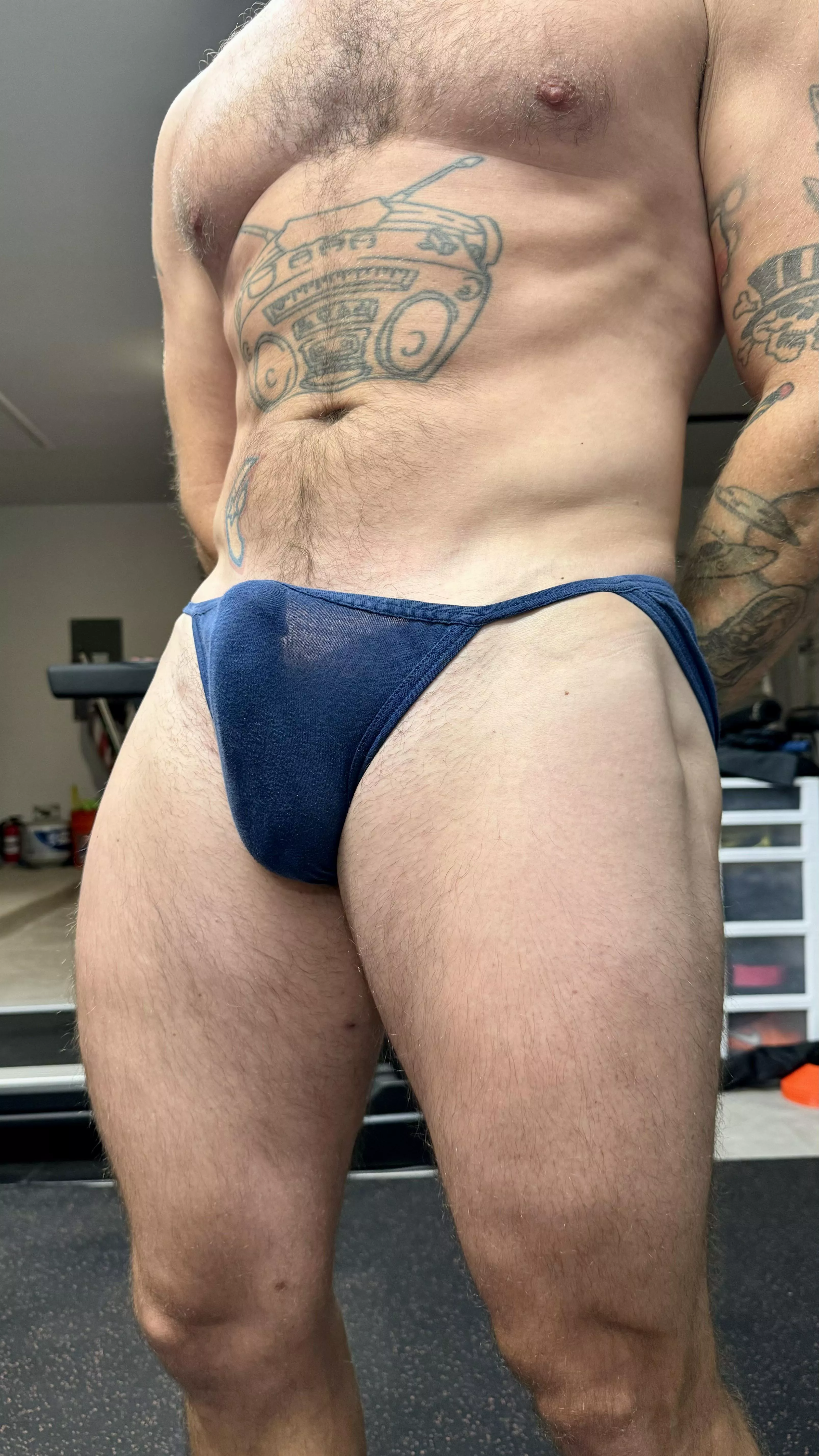 Pre-workout and ready to go posted by pecker_pete