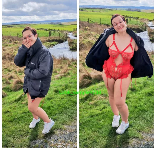 What's under the raincoat x ta daaaaa xx 42 UK 5ft by Ok_Sample9234