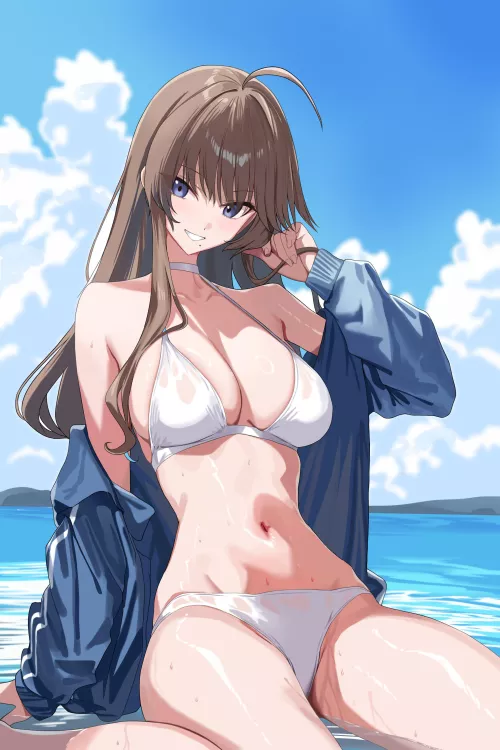 White Bikini  by CheetahSperm18