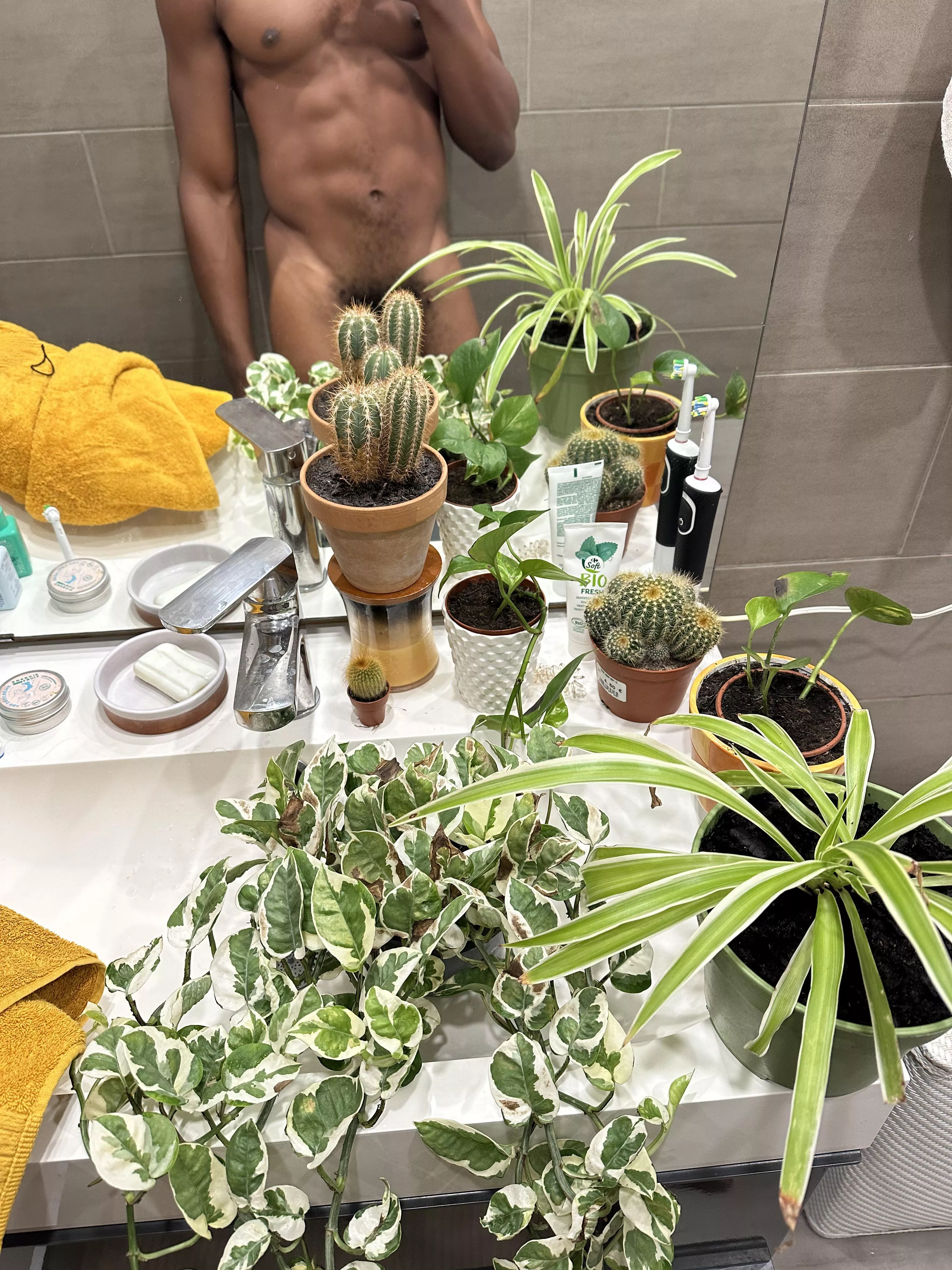 (28) Just a black man caring for some of his plants posted by brownxsky