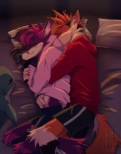 Good morning (art by me-wildfoxworks) by Rubyfox_1