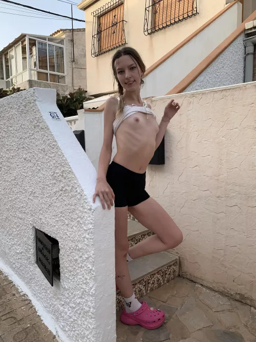 I like to show off my flat chest by BabyLaddy