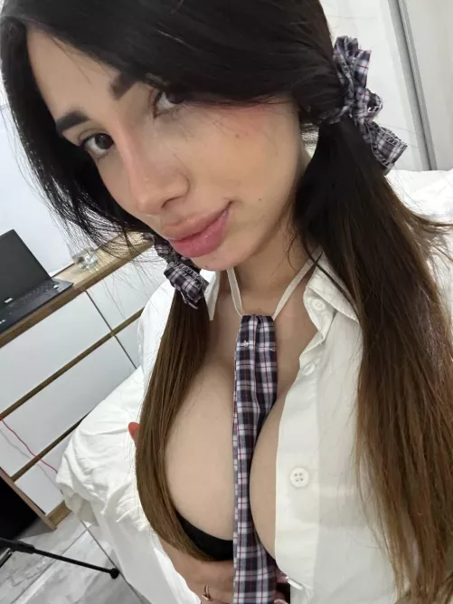 I open my shirt for you😉 by deliciousstemptation