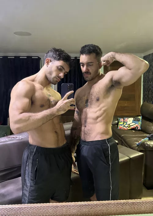 Post workout with my twin brother 💪🏾 by settimiopapi