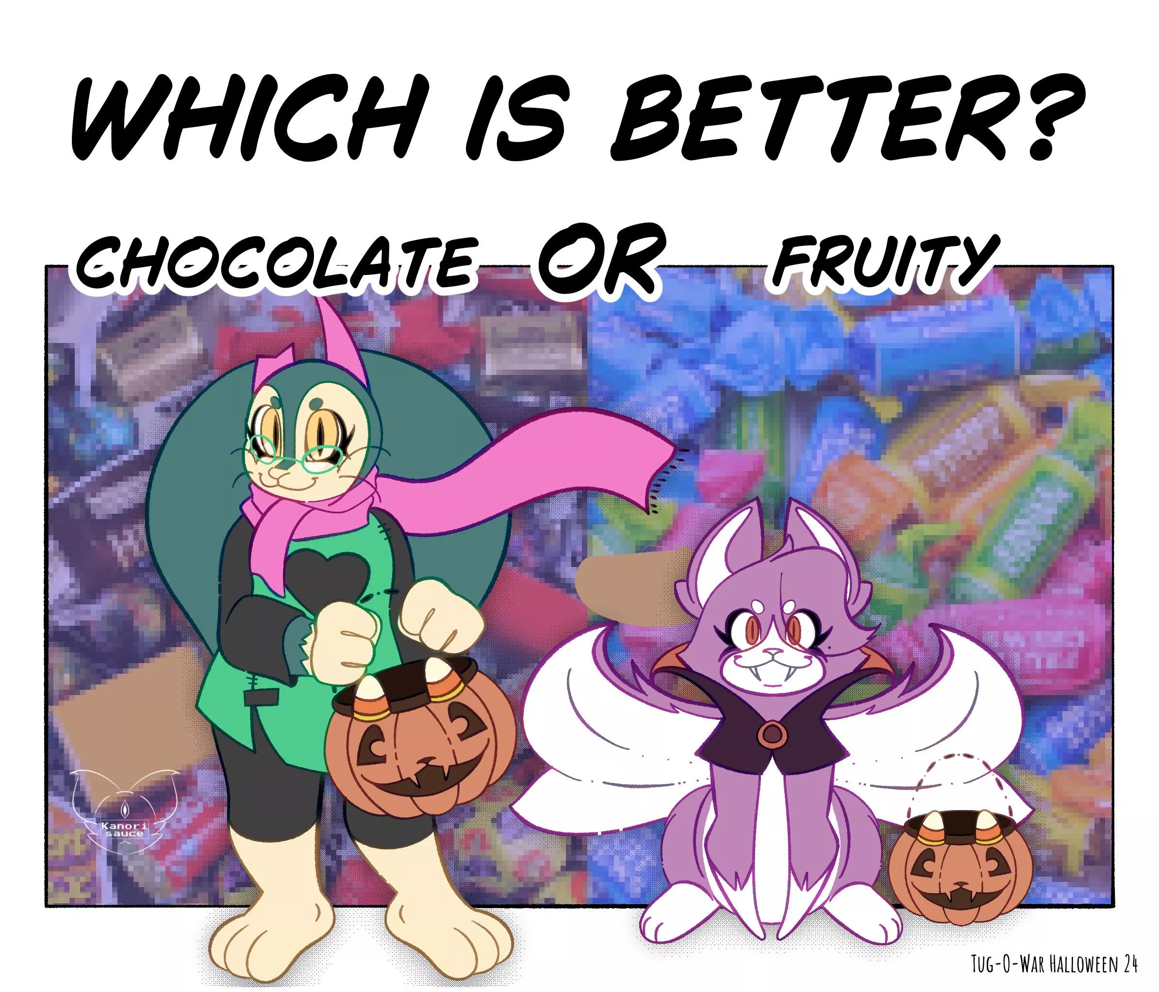 Which is BETTER!?!? (Art by @kanori_sauce) posted by Kanori_sauce