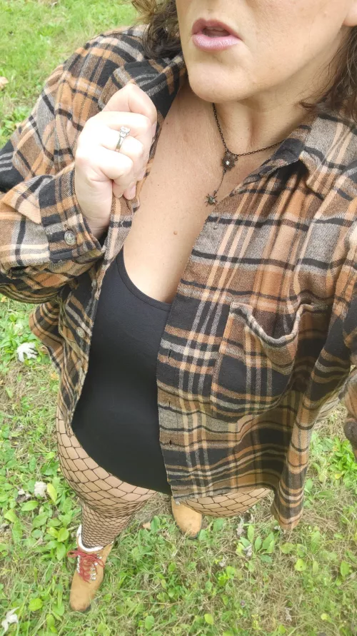 Flannel and Fishnet Friday  by outdatedmum