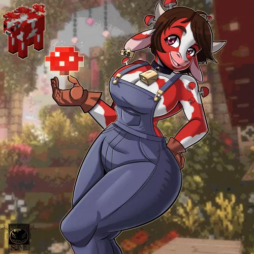 Minecraft furry mushroom (Art by me) by rodolfoslime