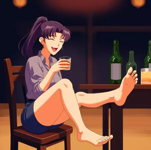 Misato Katsuragi (Neon Genesis Evangelion) [OC] by conejologia