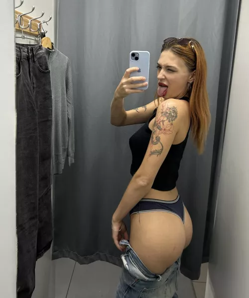 Would you sneak into the changing room with me by LoveSweetKitty