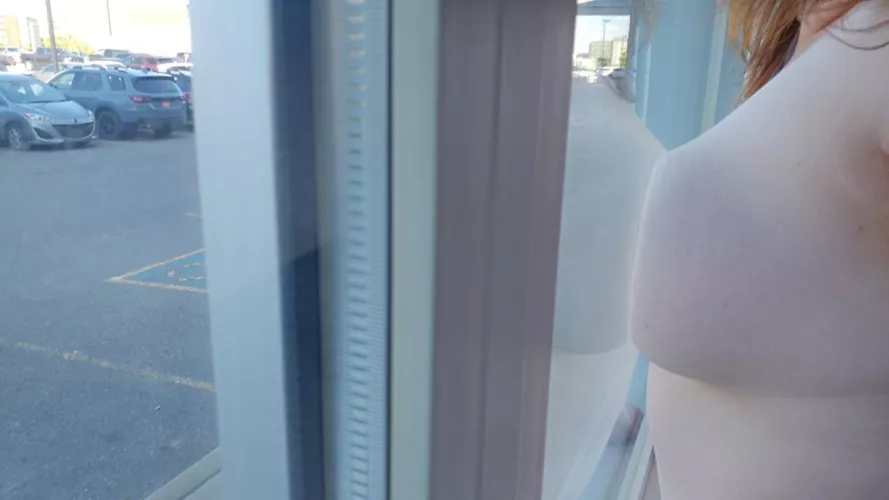 I wanted to get caught. The crowd outside enjoyed the show  by marriedBiFemale