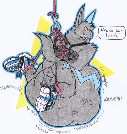 {Image} My zangoose Tano churning up some prey 💙 (peterthetacodos) by neppnips