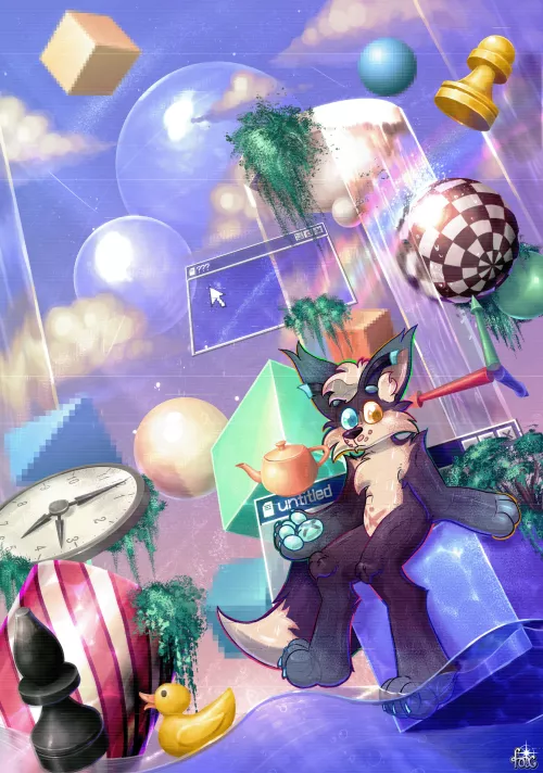 The joy of non-existence (art by me) by f0xyn7