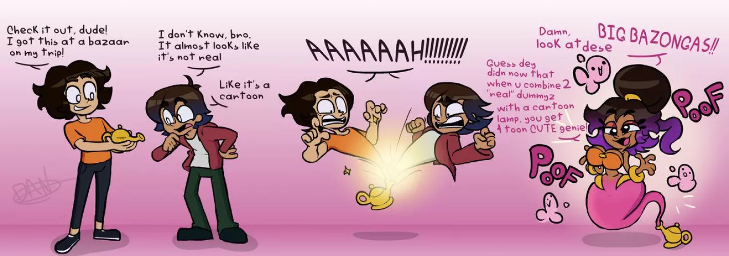 2 Guys to 1 Genie (TG, ID, RC, Fusion, Toonification) by CheesecakeMost8739