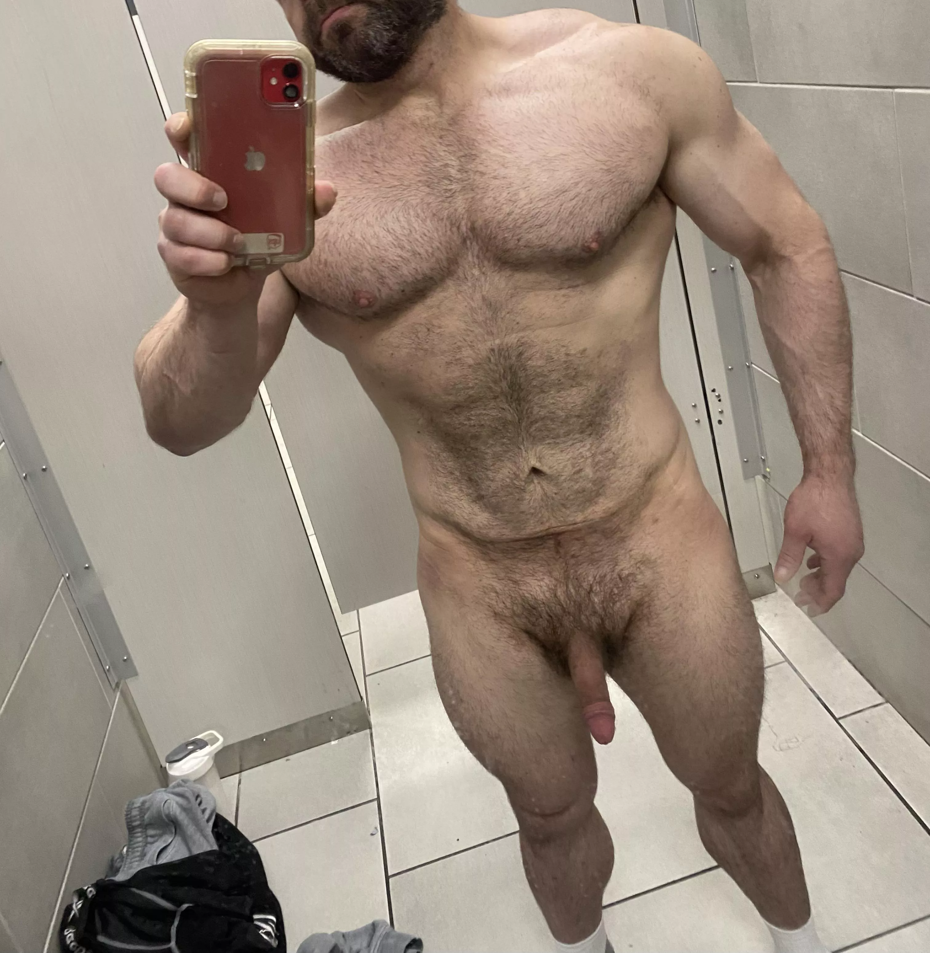 (39) sneaking a nude at the gym!  posted by East-Needleworker-78