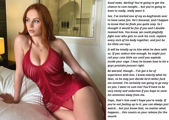 Competing With Your Girlfriend for His Attention (Bisexual) by SlavesSpecialDay