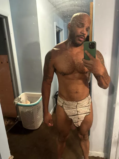 Looks like this loin cloth is a lil too short by Smooth_Ad_9102
