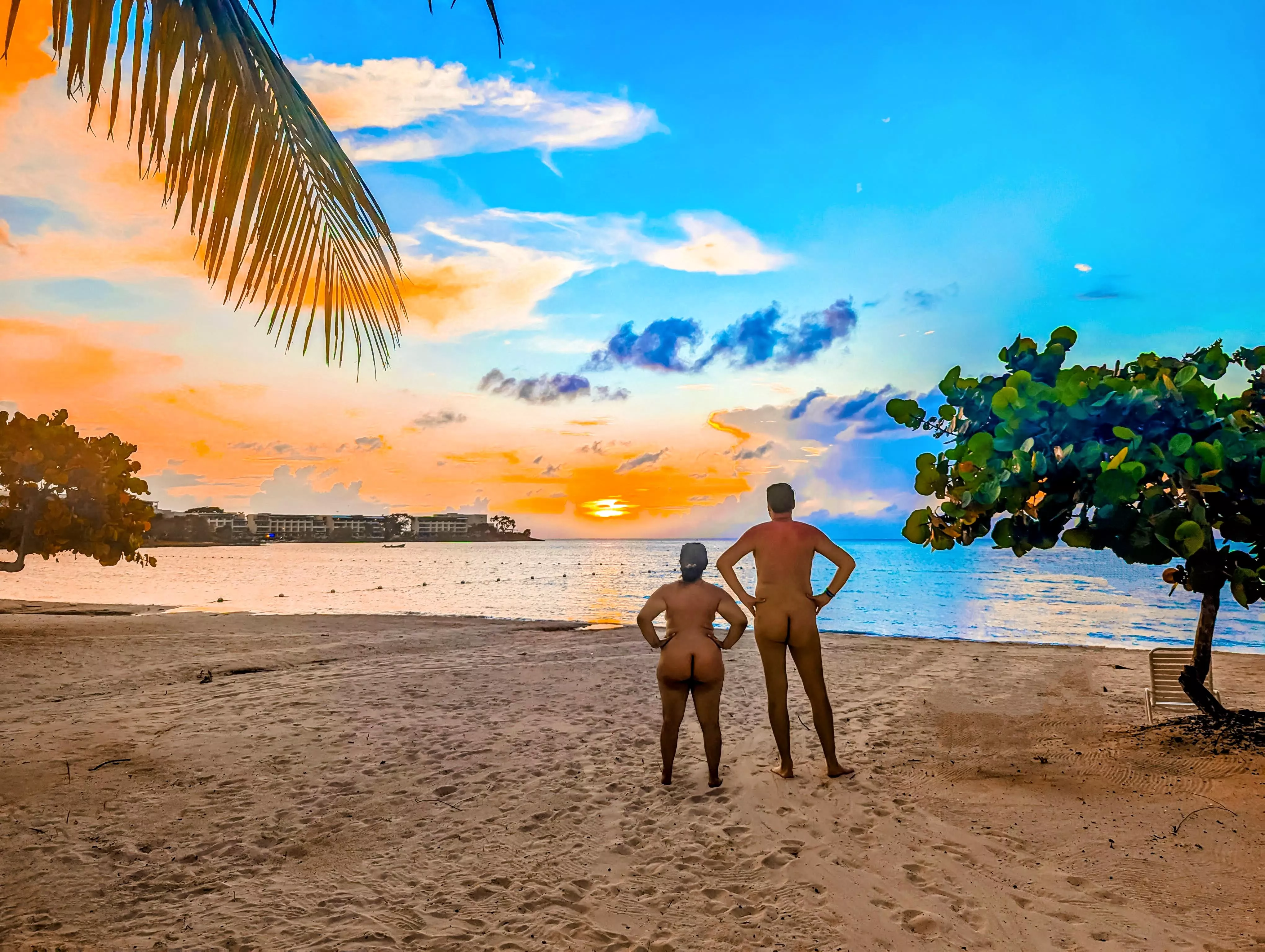 Waiting on the Sunset posted by UpstateNudistCouple