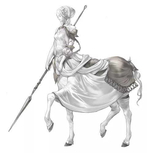 white centaur knight [original] by Zewen_Senpai