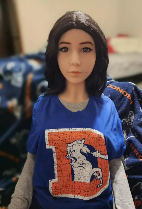 Winning Sundays are cuddling on the couch watching the Denver Broncos win in throwback unis 🥳 by VictoriaTheBabyGirl