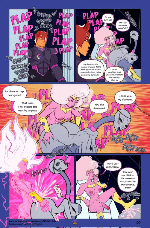A Predictable Trap (all hail empress pink au) (Art by MrSwindle94/UnknowingestArt)  by Ilikeapples0001