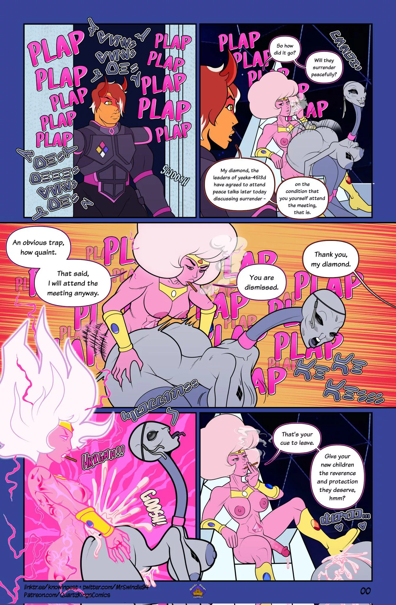A Predictable Trap (all hail empress pink au) (Art by MrSwindle94/UnknowingestArt)  posted by Ilikeapples0001