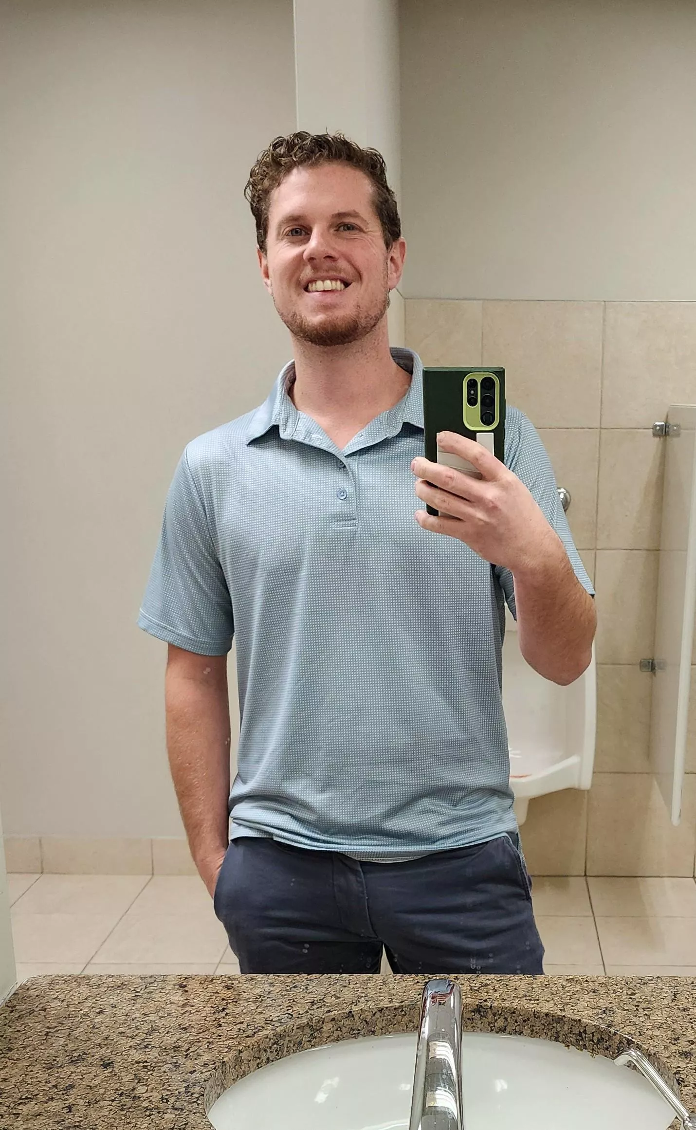 Bathroom lighting always on point at the office lol posted by pbgn22