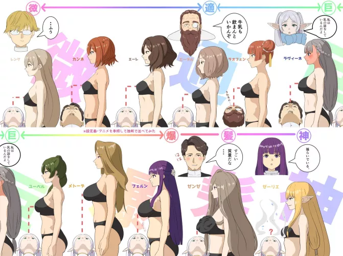 Boobs size comparison by Shiro3099