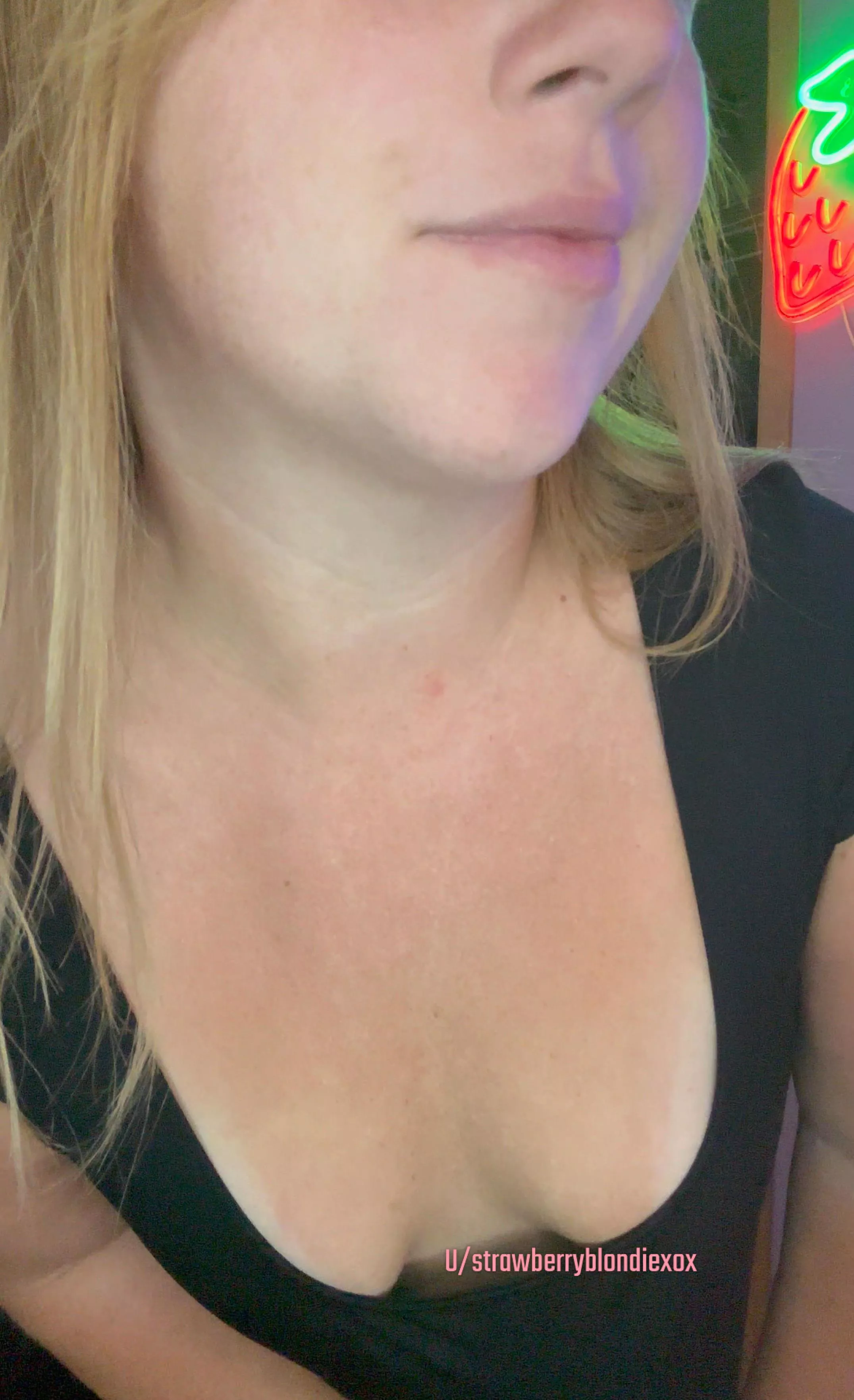 Braless In Black.  posted by StrawberryBlondiexox