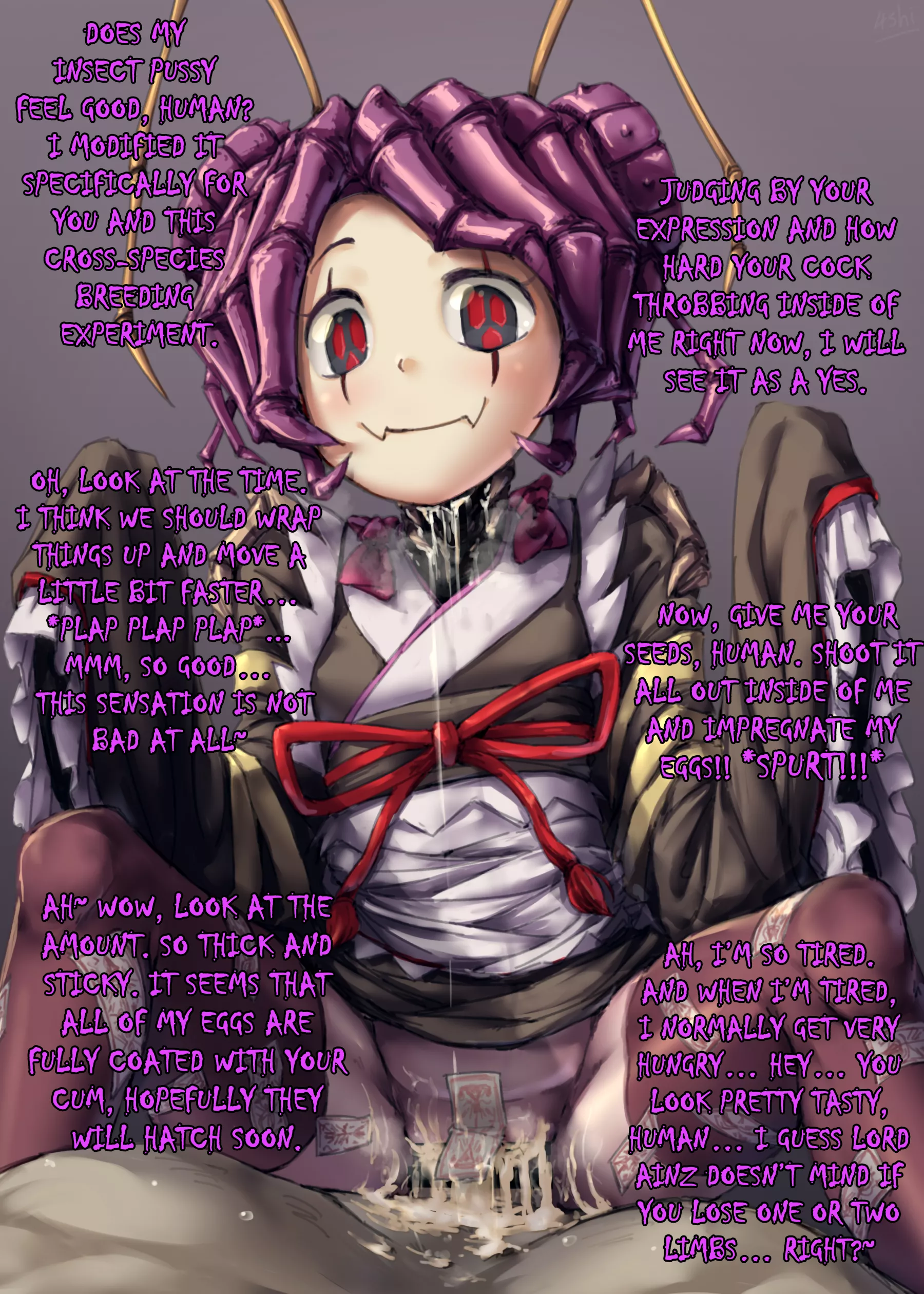 Breeding Experiment [Overlord] [Breeding Experiment] [Egg Impregnation] [Monster Girl] [Insect Girl] [Bad Ending?] [Artist: 4shi] posted by LewdLazyNekomata