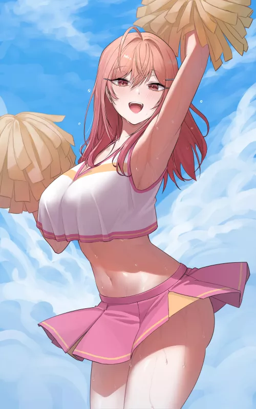 Cheerleader Ririka [Hololve] by CheetahSperm18