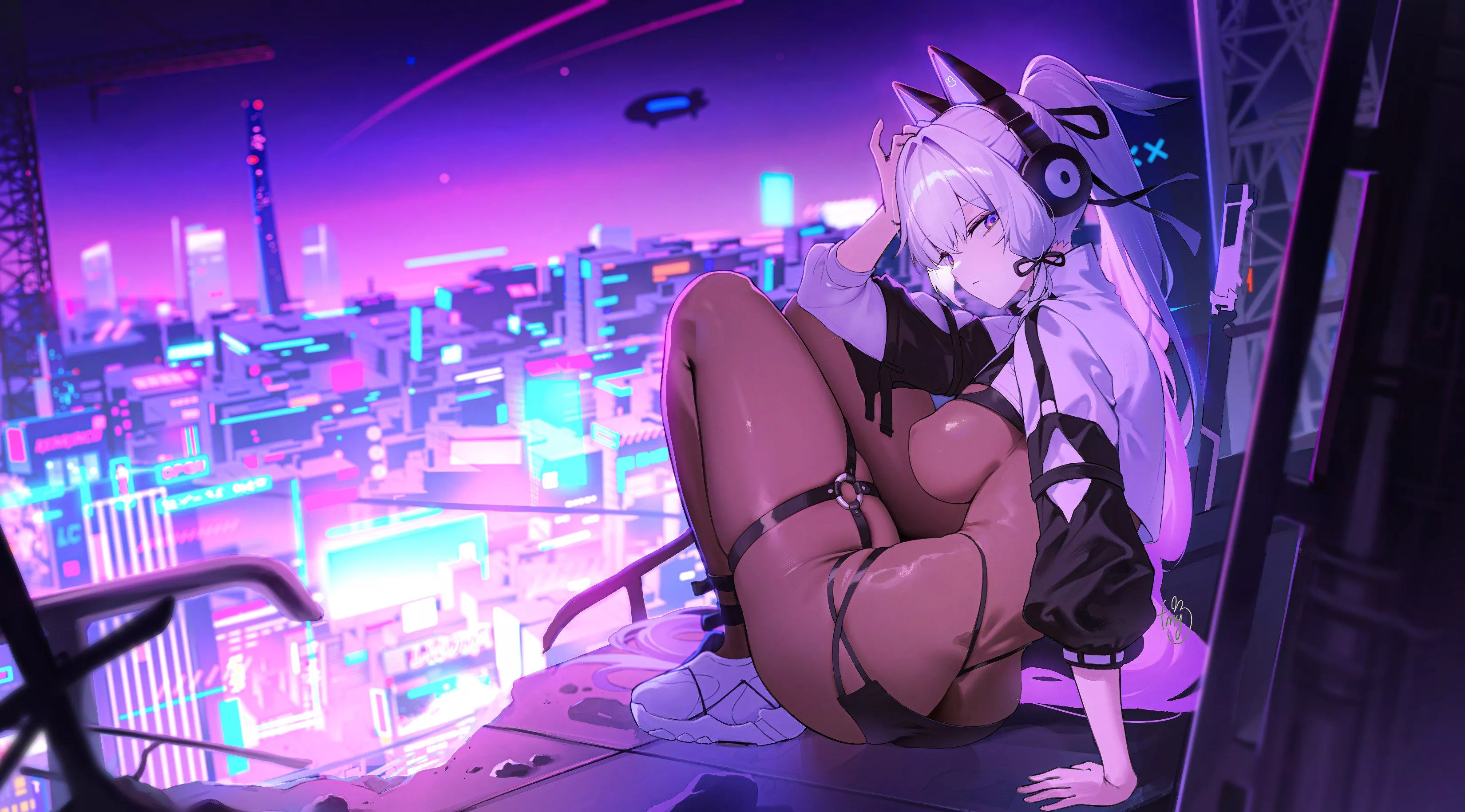 Cyberpunk Neko posted by CheetahSperm18