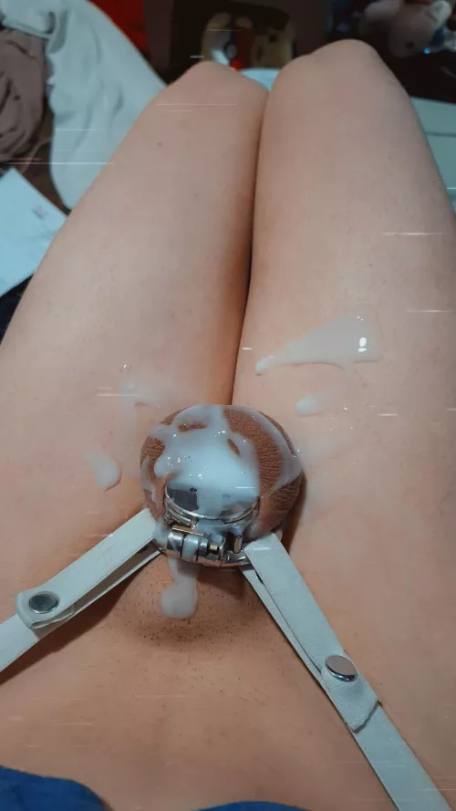 Day 7 of Locktober already off to an amazing start! I didn't fail because I was still caged  by NekoSinon