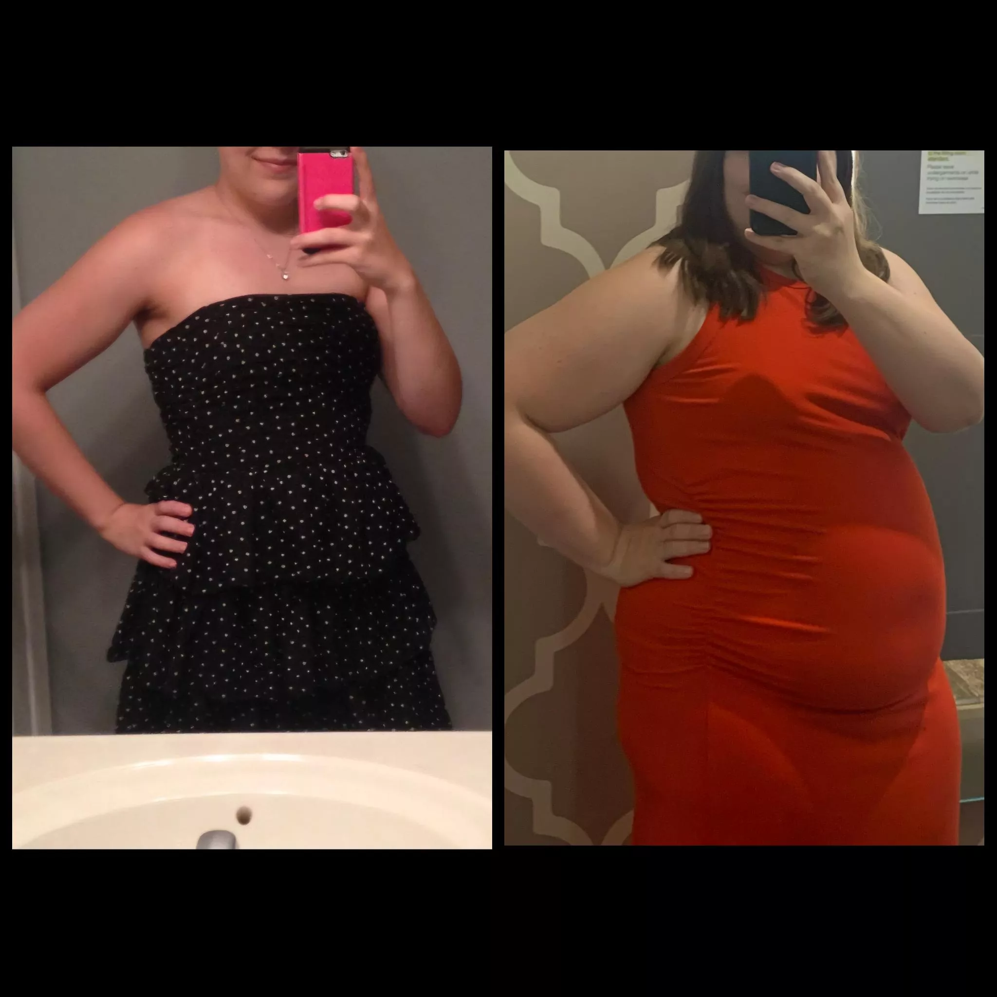 Dresses fit a little different now compared to 90 pounds ago 😏 posted by PiggyPolly