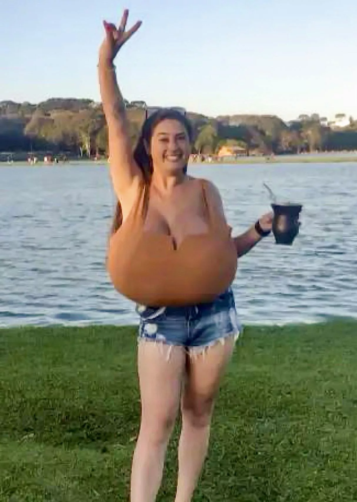 Gigantomastia at its best posted by StoneSkip77