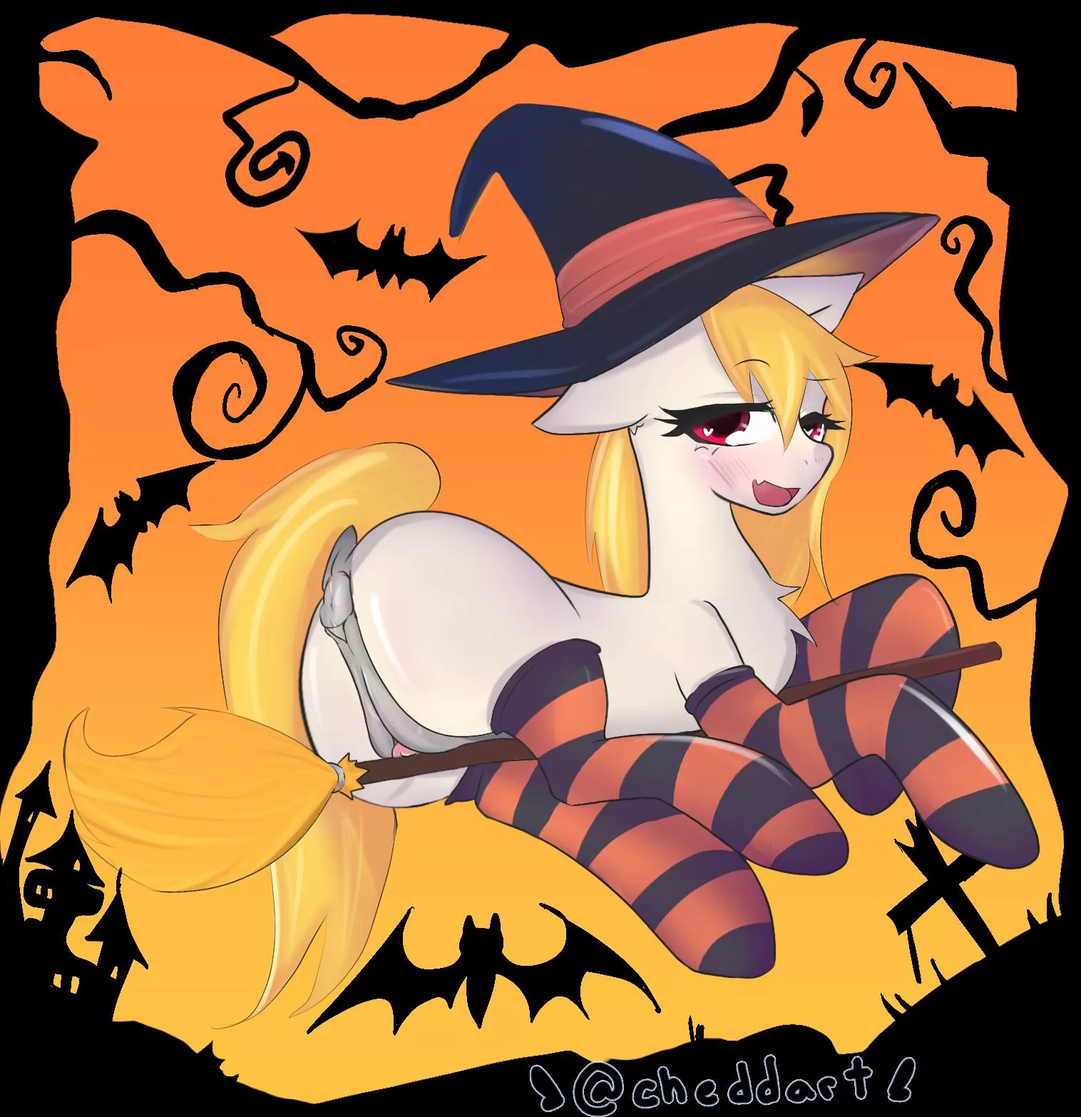 halloween witch (art by me) posted by Beginning-Cap6867