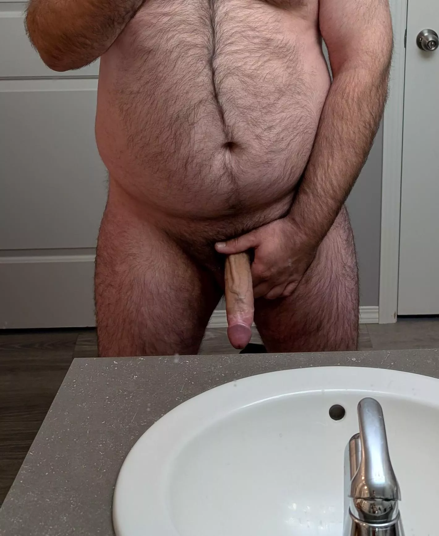 I just love taking pictures of myself  posted by hairychubbyman