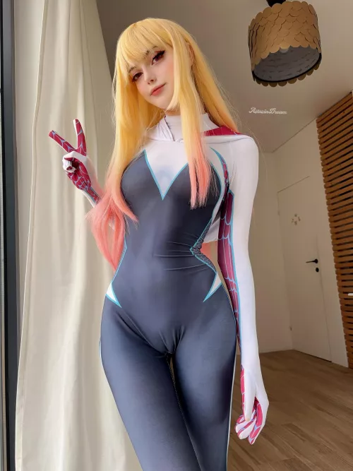 Kitagawa Marin as Spider Gwen  by AstasiaDream