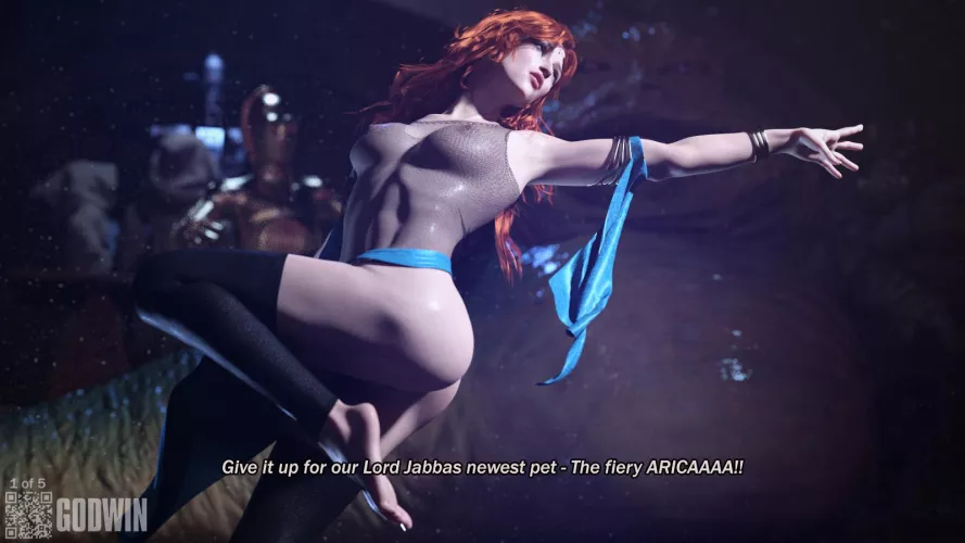 Mara Jade at Jabbas (Godwin) by NeroXLIV