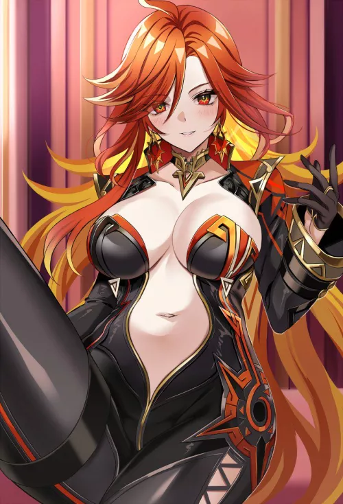 Mavuika [Genshin Impact] by CheetahSperm18